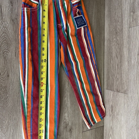 VTG Baby Guess 90s Striped AOP Jeans Denim and Shirt Set RARE NEW OLD STOCK Sz 7 - Picture 13 of 16
